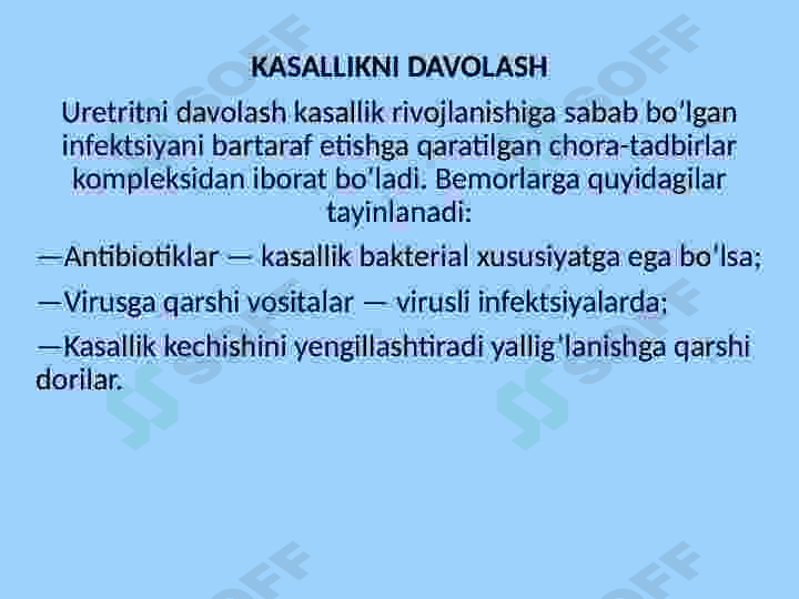 Siydik chiqarish yoʻllari kasalliklari 8