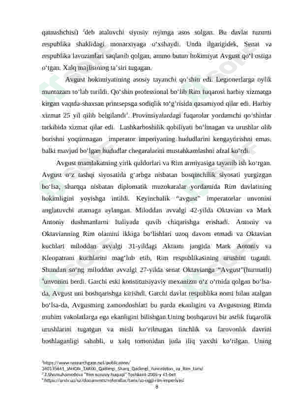 Rimning ilk imperiya va oltin davri 8
