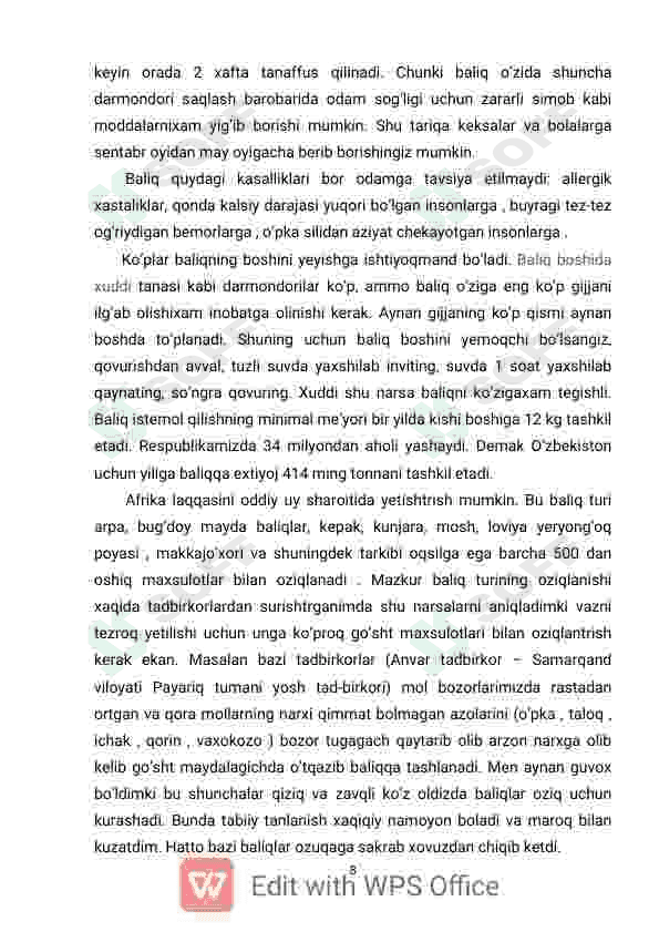 Baliqchilik 8