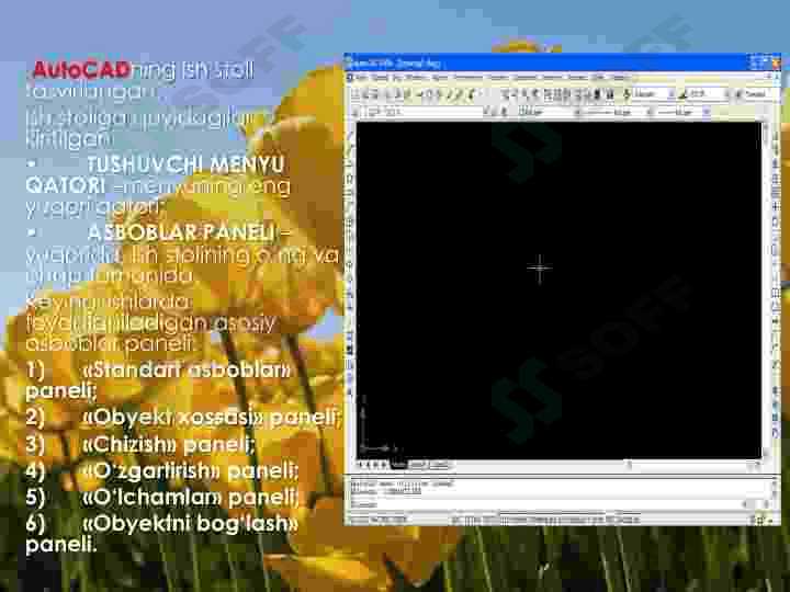 Auto CAD grafik tizimi. Asosiy tushunchalari. 8