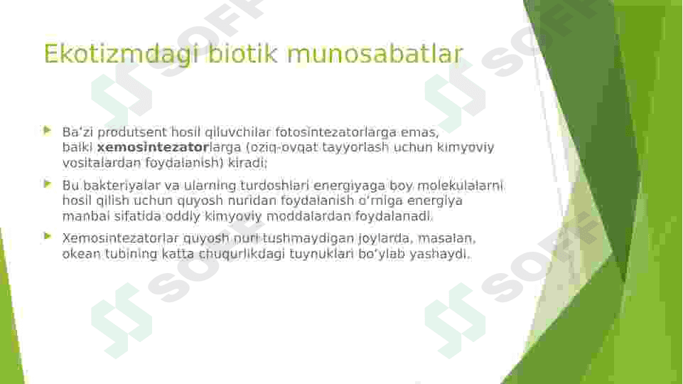 Ekotizimdagi biotik munosabatlar 8