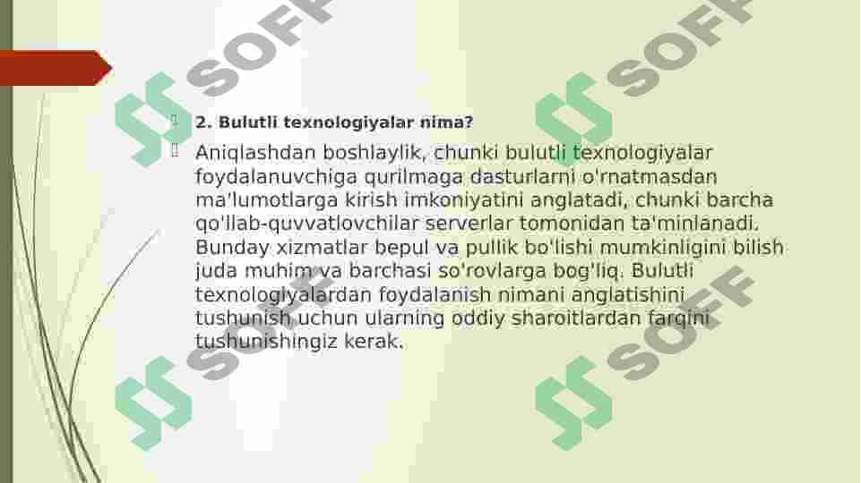 Bulutli va blokcheyn texnologiyalari bilan ishlash. 8