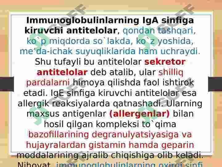 ORGANIZM IMMUM SISTEMASI 8
