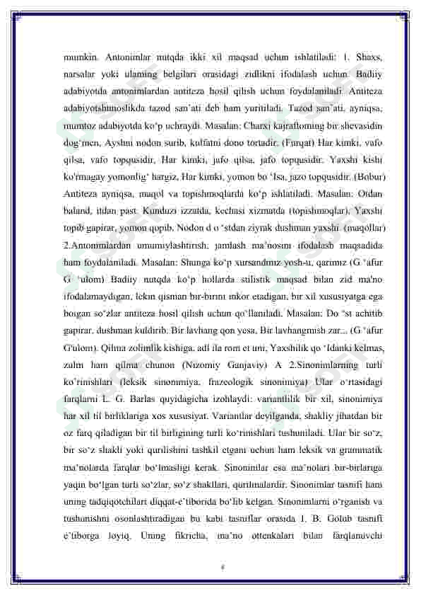 O'zbek tilshunosligida sinonimiya hodisasining o'rganilishi 8