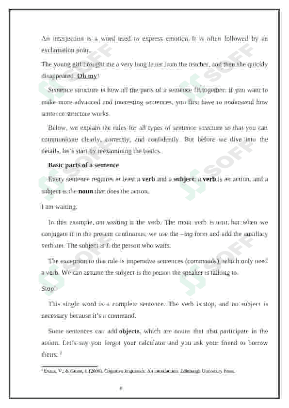 Grammar for speaking 8
