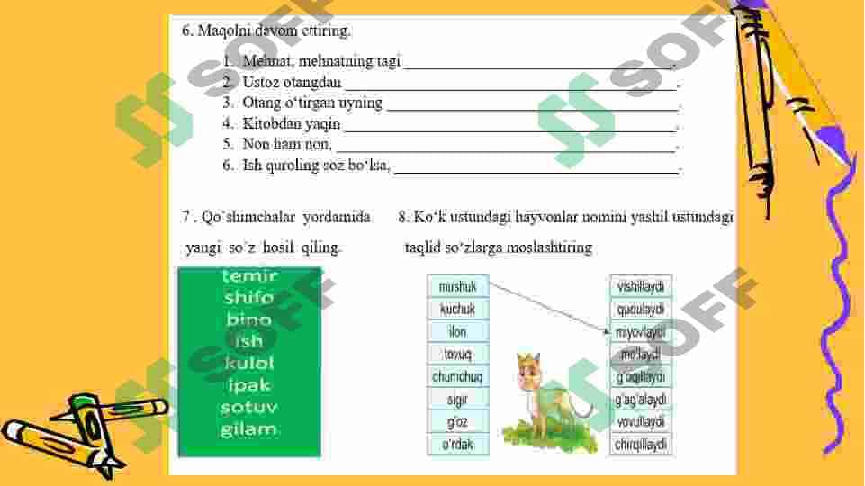 BOSHLANG`ICH SINF O‘QUVCHILARINI IJODIY FIKRLASHGA O‘RGATISH 8