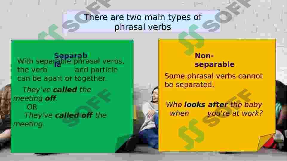 Phrasal verbs and patterns with prepositions 8