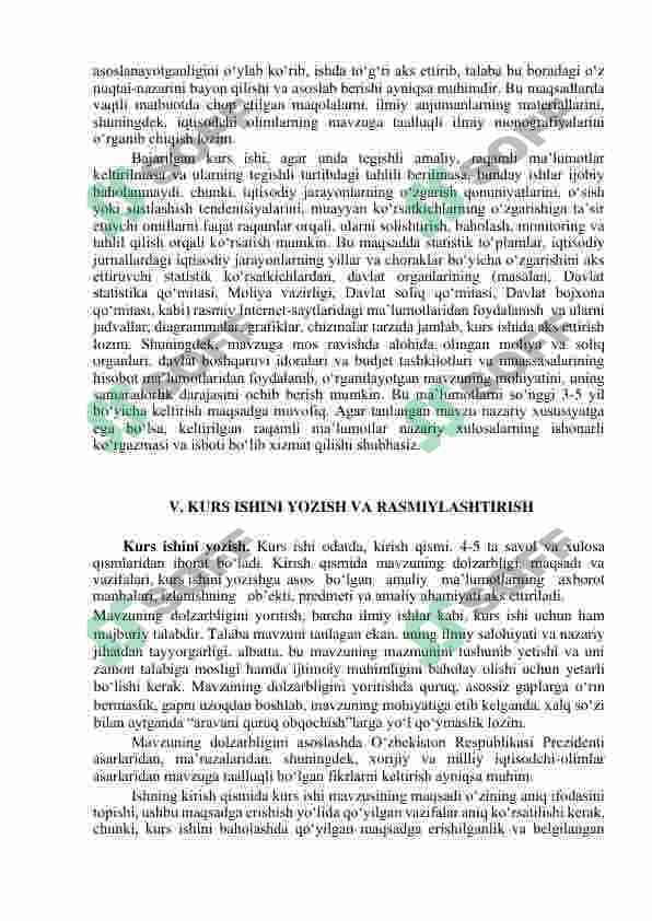 Kurs ishi yozish uchun uslubiy qo'llanma 8