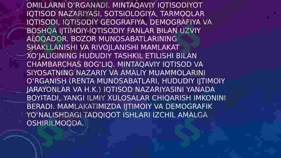Davlatning mintaqaviy siyosati va hududlar rivojlanishining istiqbollari 8