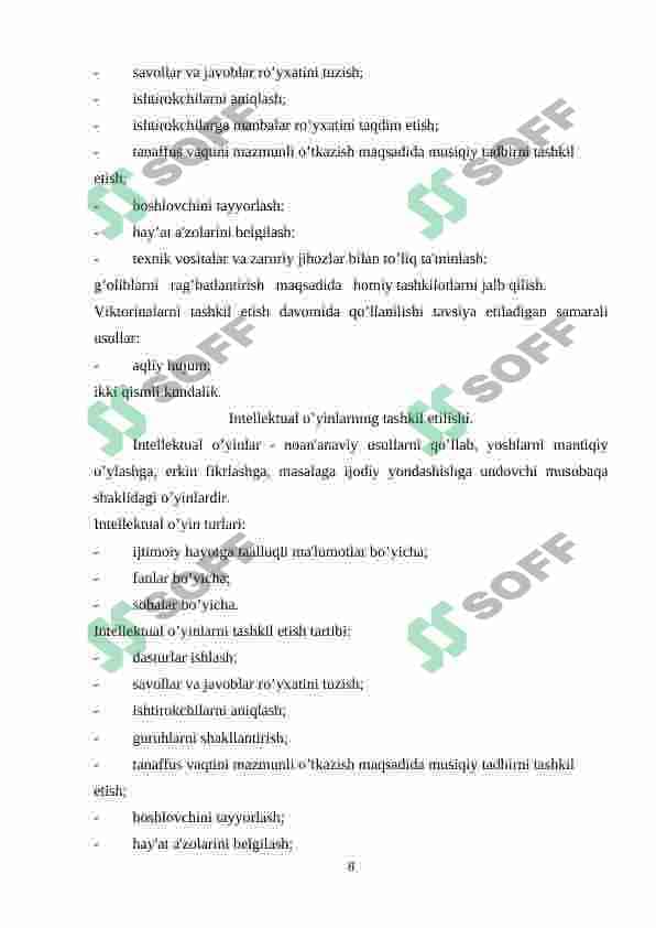 Bayram tadbirlarini tashkil etish metodikasi 8