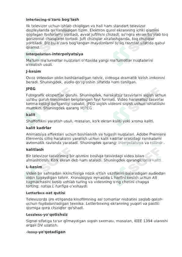 premiere pro dasturi uchun glossary montajda ishlatiladigan terminlar o'zbekcha 8