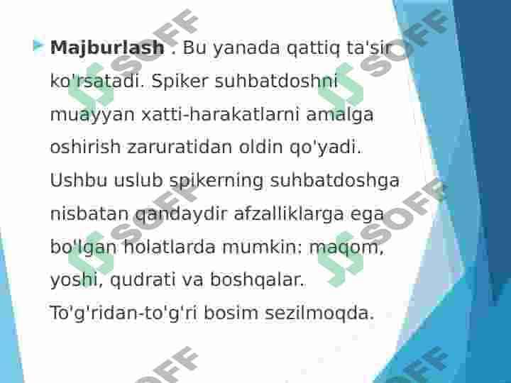 Ta’sir psixalogiyasi va munosabatlari 8