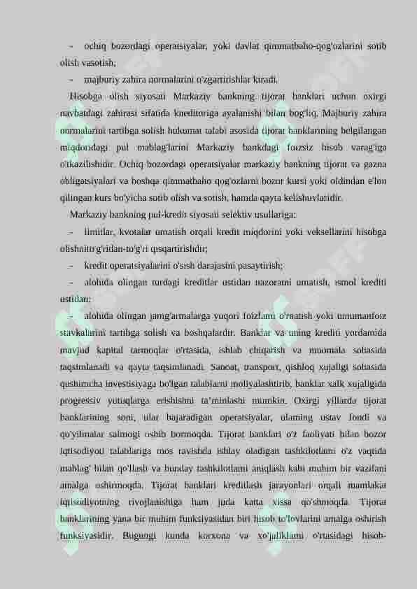 BANK TIZIMI 5
