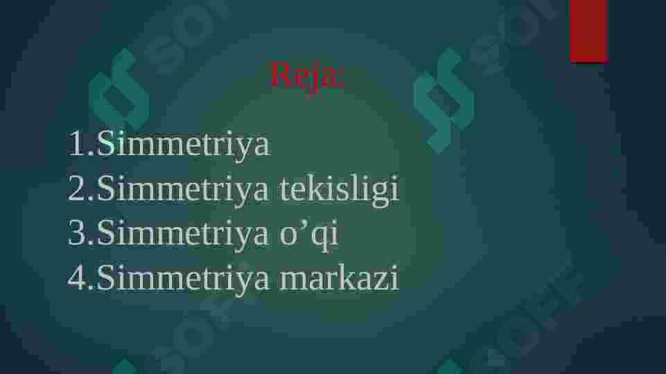 Kristallarning simmetriyasi  va simmetriya elementlarini  aniqlash 2