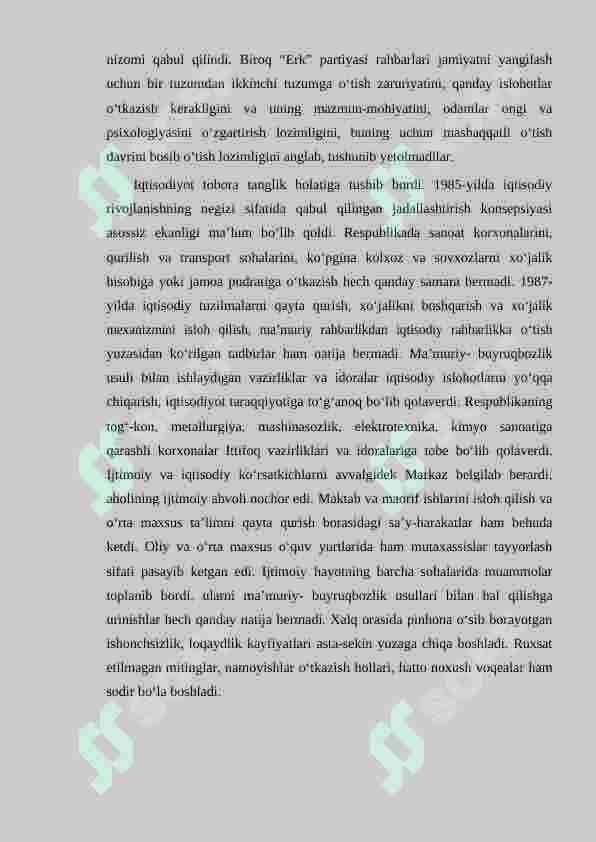 O'zbekiston Respublikasi mustaqilligining e’lon qilinishi va uning tarixiy ahamiyati 6