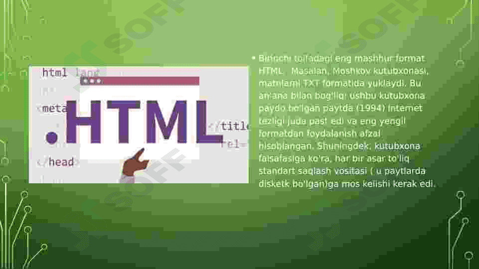 Elektron kutubxona ma’lumotlari uchun formatlar 3