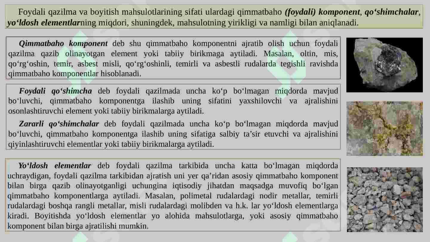 Rudalarni boyitish fanining maqsadi 4