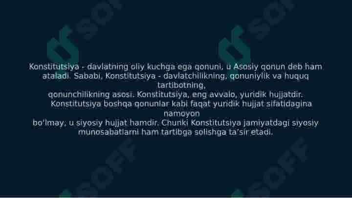 YANGI TAHRIRDAGI O‘ZBЕKISTON RЕSPUBLIKASI KONSTITUTSIYASINI  QABUL QILINISHINING TARIXIY ZARURIYATI 6