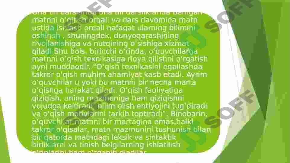 ONA TILI DARSLARIDA MATN USTIDA ISHLASH 2