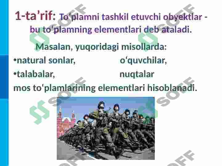 To'plamlar va ular ustida amallar 5