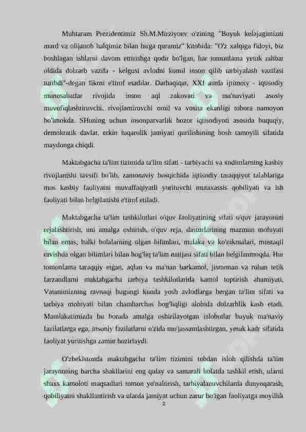Maktabgacha ta'lim tashkilotlarida ijtimoiy pedagogik ishlarni tashkil etish 2