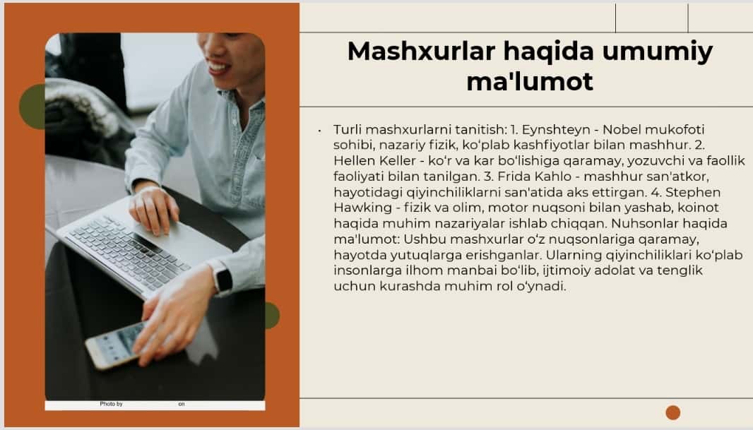 Ko'rishda eshitishda nuhsoni bor mashxurlar haqida 1