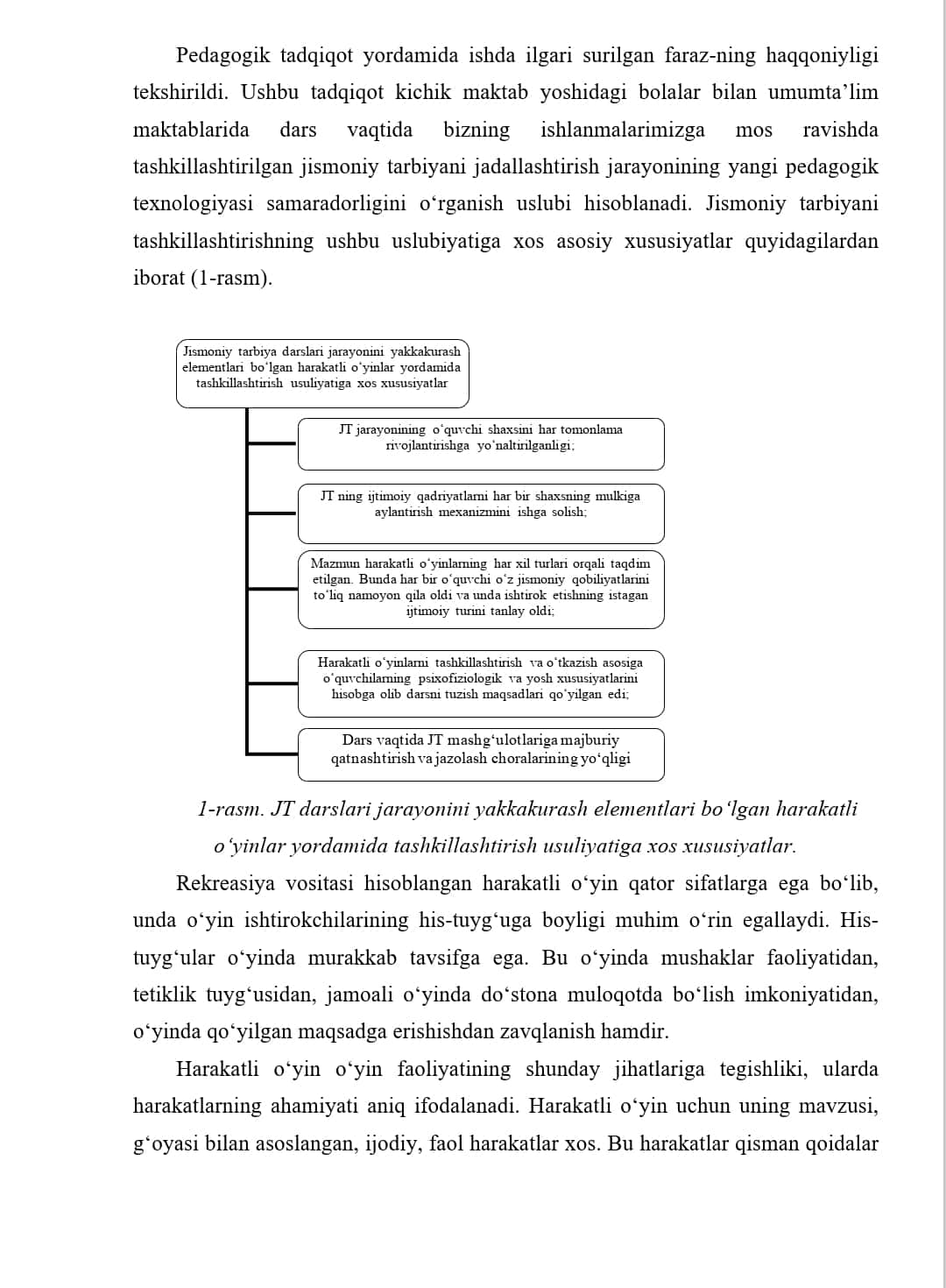 Harakatli o'yinlar orqali sport o'yinlari elementlarini o'rgatish 1