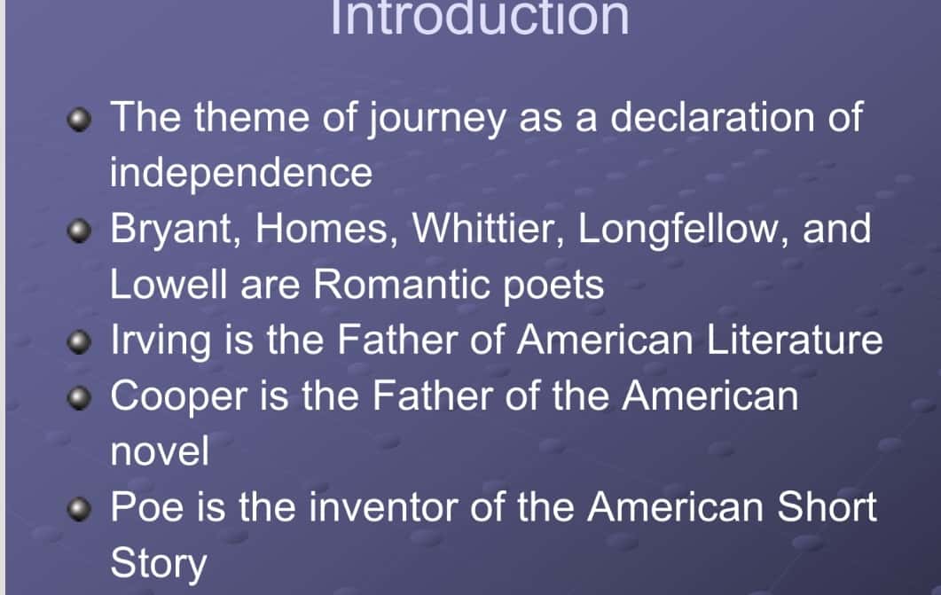 American Romanticism 1