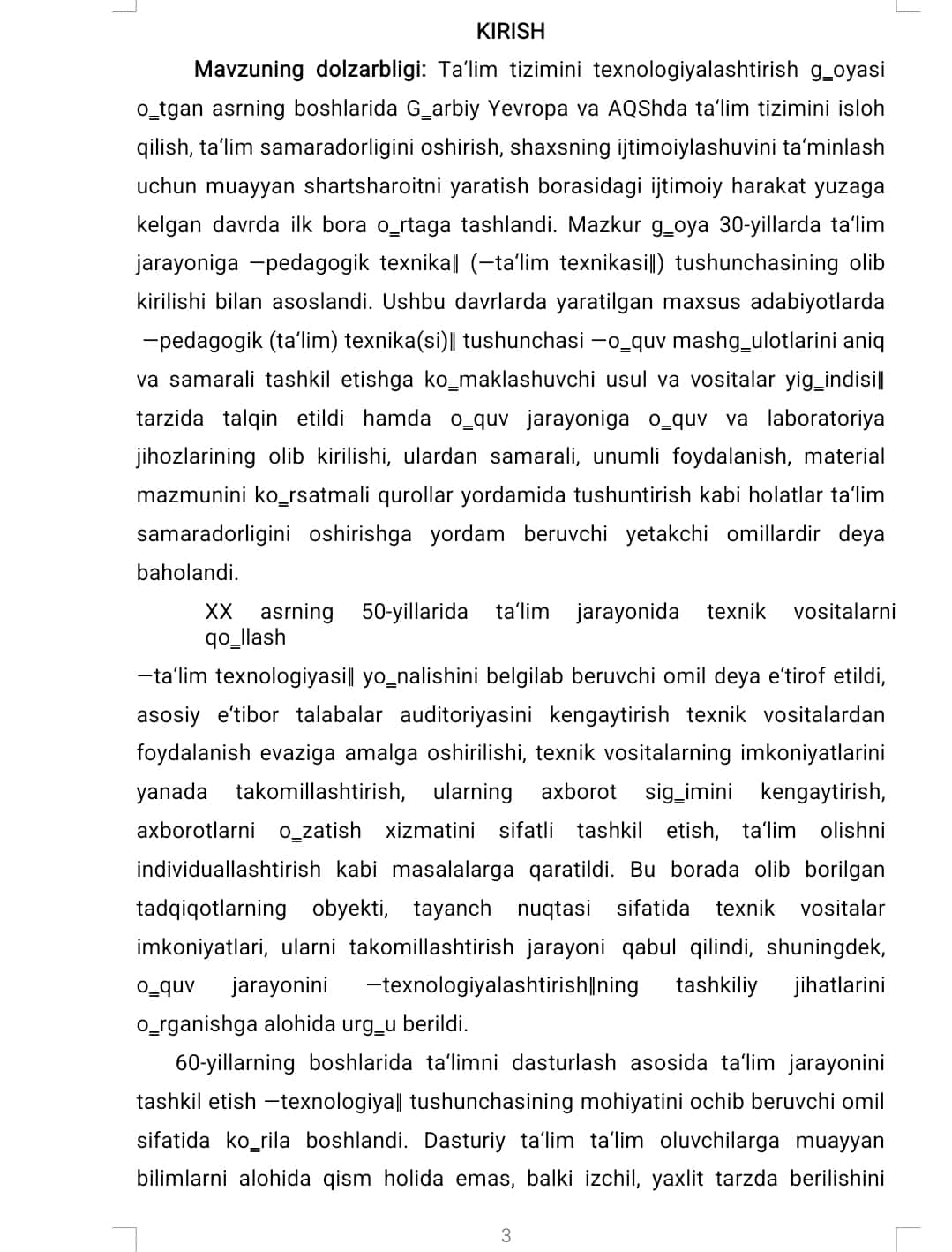 Mashg'ulotga tarbiyachining innovatsion yondashuvi. 1