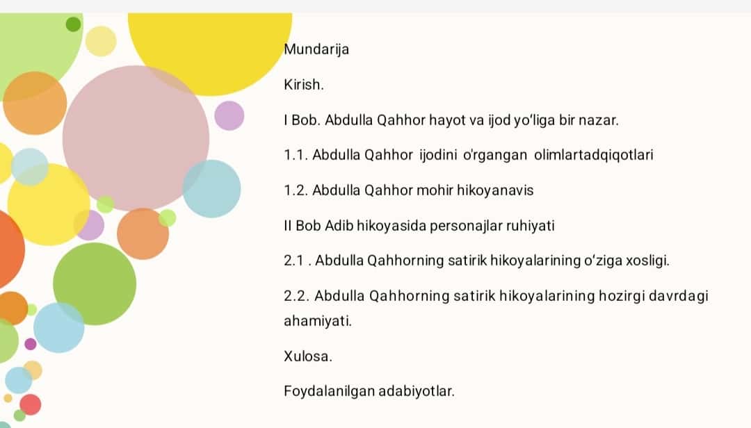 Abdulla Qahhor hayot va ijod yoʻliga bir nazar. 1