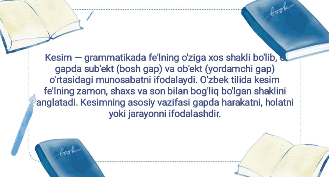 Kesim tuzilishiga koʻra turlar 1
