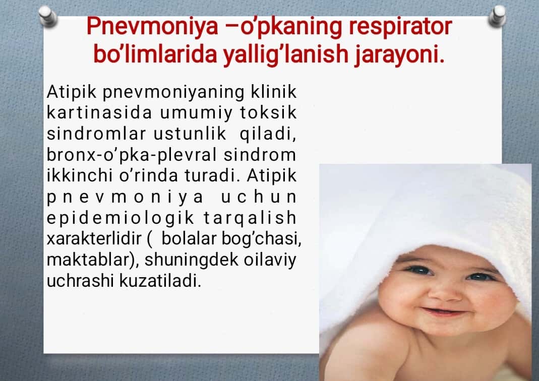 PNEVMONIYA O`PKANING RESPIRATOR BO`LIMLARIDA  YALLIG`LANISH JARAYONI 1