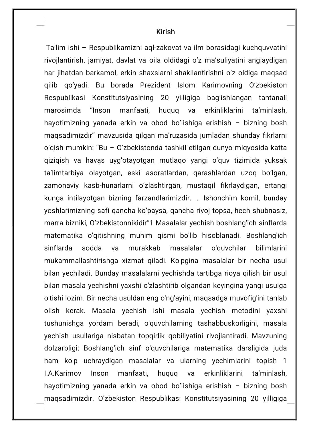 BOSHLANG’ICH SINF MATEMATIKA DARSLARIDA DIDAKTIK O’YINLARDAN FOYDALANISH 1