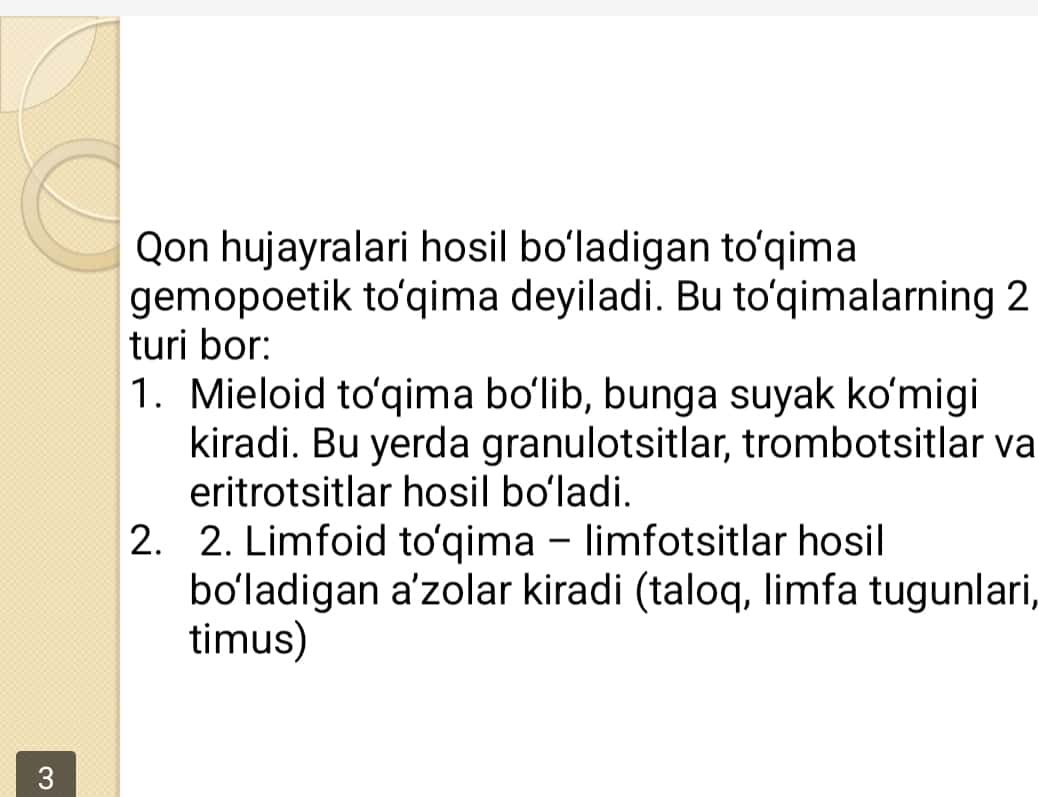 GEMOSITOPOEZ. GEMOSITOPOEZNI NEYRO-GUMORAL BOSHQARILISHI 1