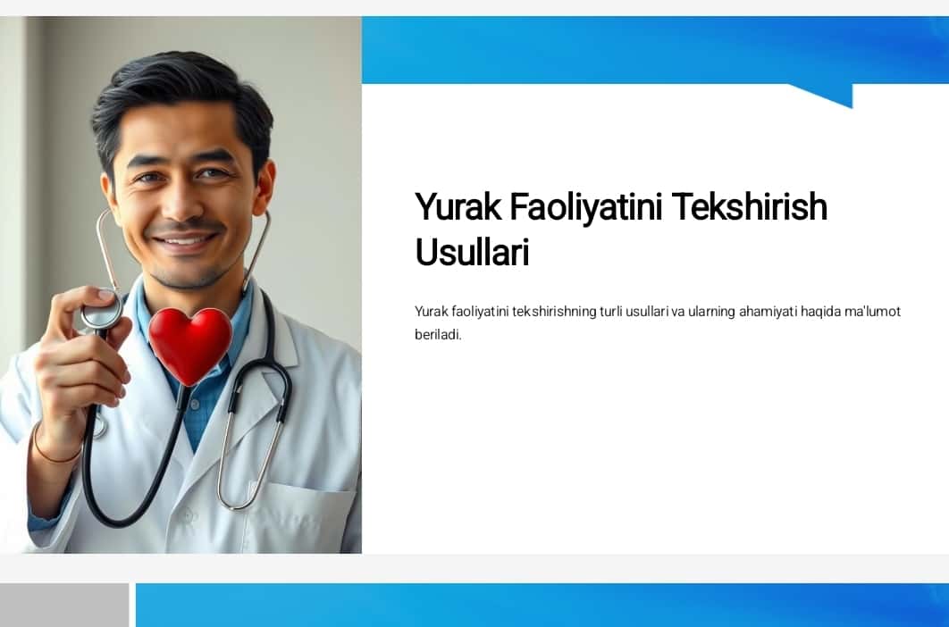 Yurak faoliyatini tekshirish usullari 1