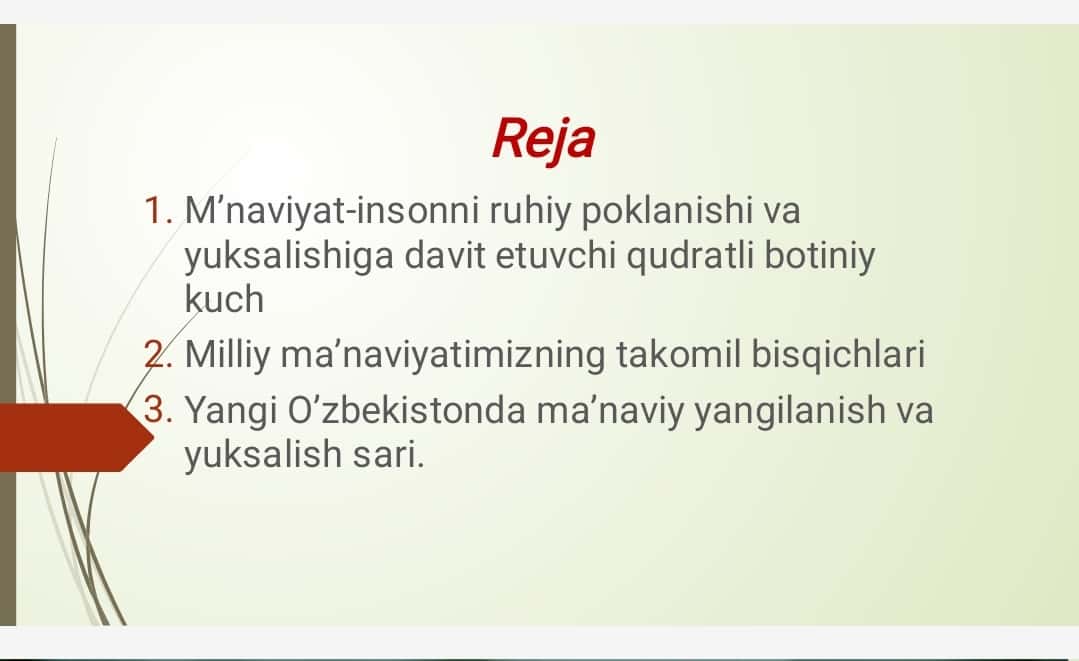 Milliy ma'naviyatimiz takomil bosqichlari 1