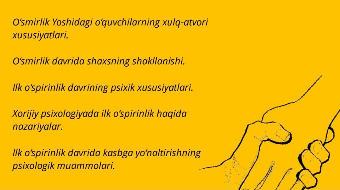 Oʻsmirlik davrida psixik rivojlanish xususiyatlari 1