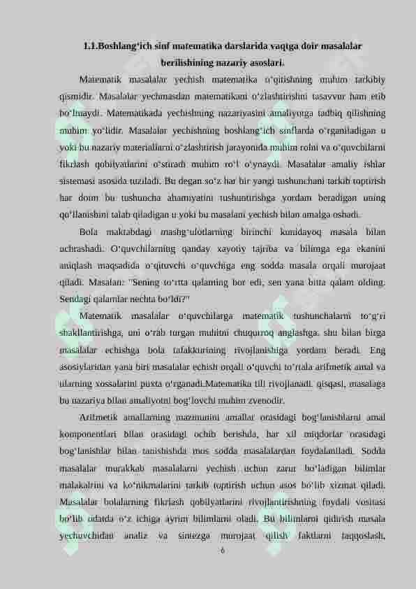 3-sinf o‘quvchilariga vaqtga doir masalalarni yechishni o‘rgatishda didaktik o‘yinlardan foydalanish 6