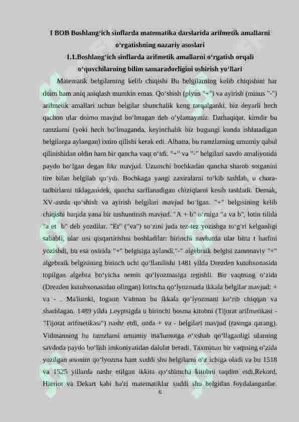 Boshlang‘ich sinf matematika darslarida arifmetik amallarni o‘rgatishda o‘quvchilarni mehnatsevarlik ruhida tarbiyalash metodikasi (2-sinf) 6