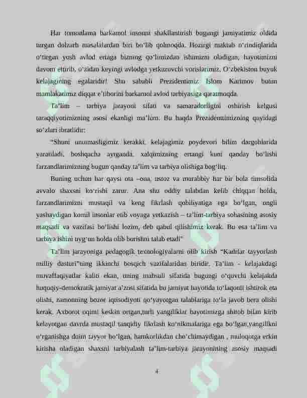 Boshlang‘ich sinf o`quvchilarining matematik tafakkurini shakllantirish 4