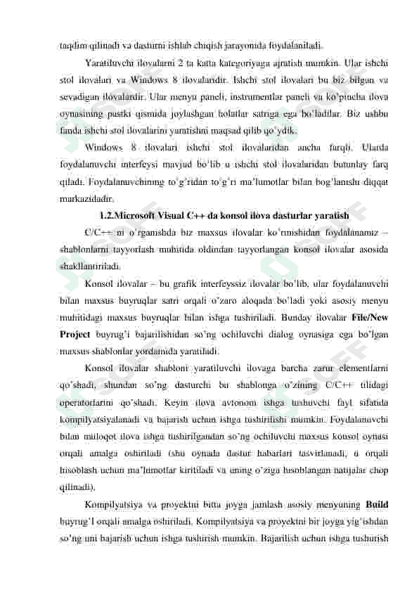 DORIXONA ISHINI AVTOMATLASHTIRUVCHI DASTURIY MA’LUMOTNI YARATISH 6