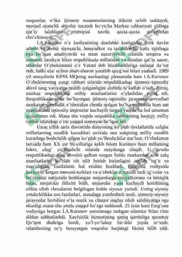 O`zbekiston mustaqillik yo`lida 2