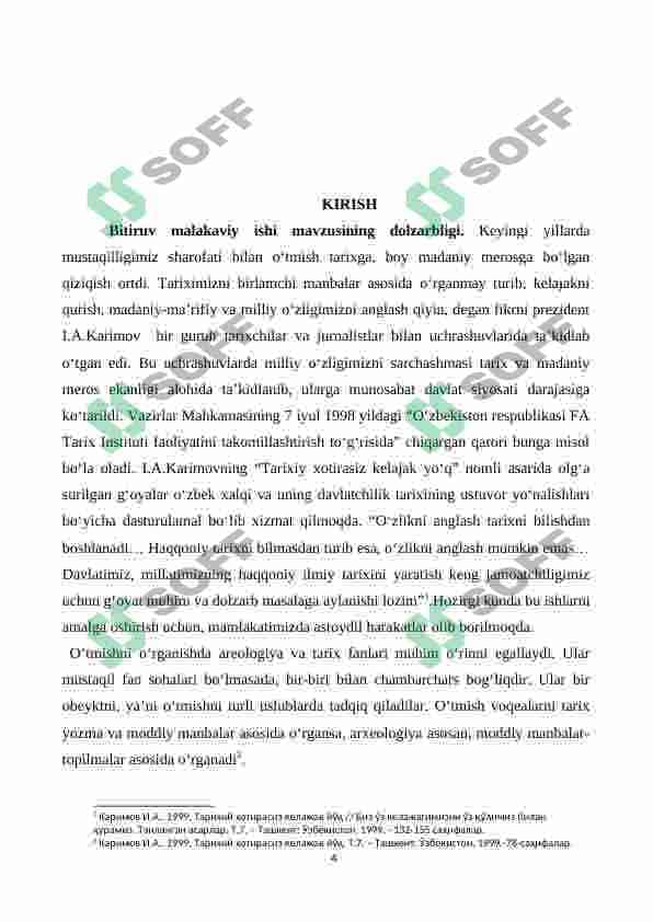 FARG'ONA VODIYSI ETNIK JARAYONLARINI ARXEOLOGIK USULLAR BILAN O'RGANISH (BRONZA VA ILK TEMIR DAVRI) 4