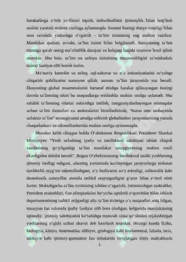Boshlang‘ich 3–sinflarda matematikadan matnli masala yechishga o‘rgatish o‘quvchilar kreativ fikrlashlarini shakllantiruvchi omil sifatida 5