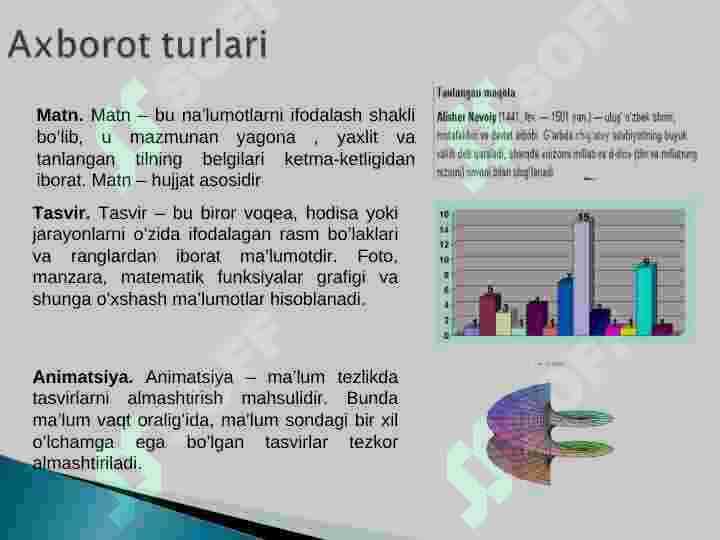Axborot muhitida tezlik tushunchasi, birliklari va axborot kanallari sig’imi 4
