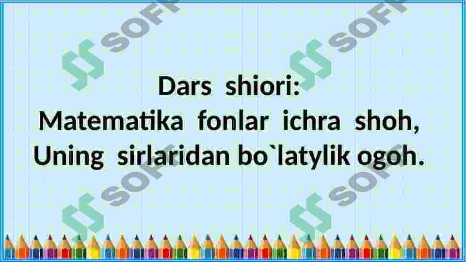 Qavsli va qavssiz sonli ifodalar 2