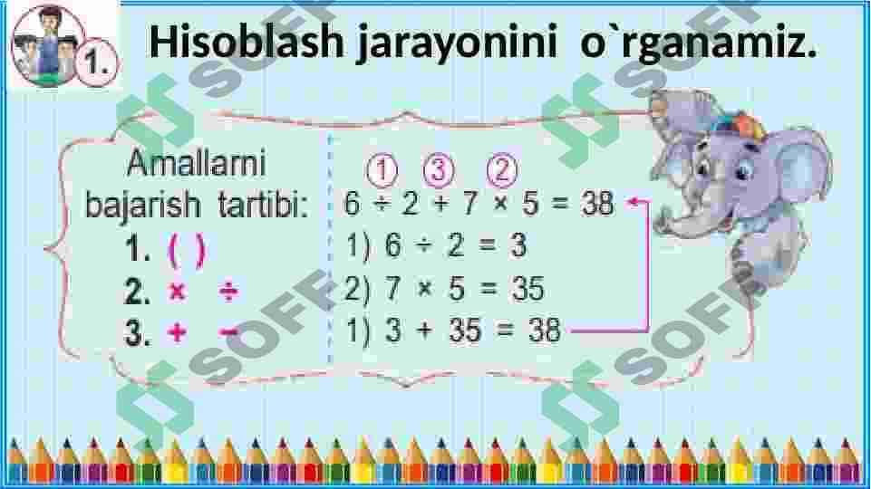 Qavsli va qavssiz sonli ifodalar 4