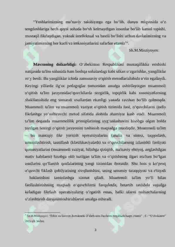 4-sinf matematika darslarida muommoli ta’lim texnologiyasidan foydalanish metodikasi 3
