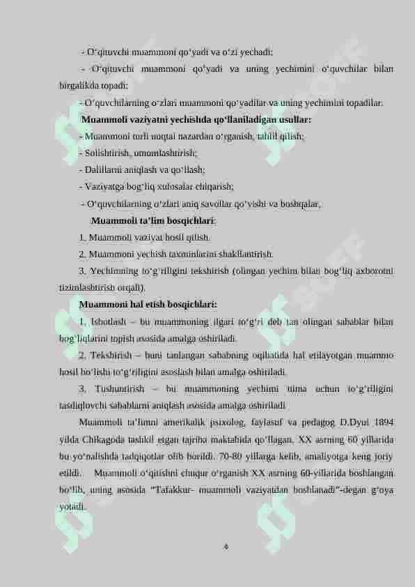 4-sinf matematika darslarida muommoli ta’lim texnologiyasidan foydalanish metodikasi 6