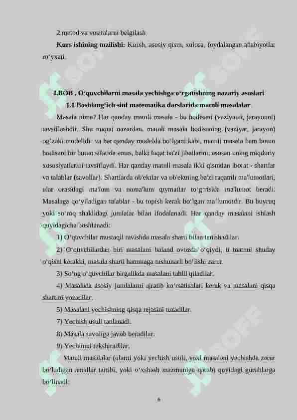 3-sinf matematika darslarida iqtisodiy masalalarni o‘rgatishda tarkibli masalalardan foydalanish metodikasi 5